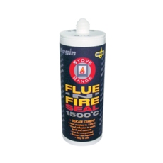 Flue 'N' Fire Seal 1500c Silicone Black