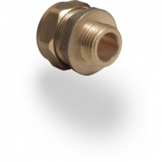 Compression Male Iron Coupler 15Mm X 1/2"