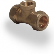 Compression Female Iron Tee 15Mm X 1/2"