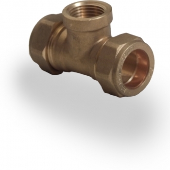 Compression Female Iron Tee 28Mm X 1/2"