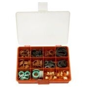 Fibre & Rubber Washer Kit 210 Pieces