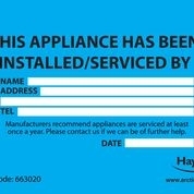 Label Install & Service Pack Of 10