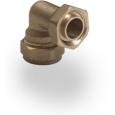 Compression Tap Connector 22mm x 3/4" bent