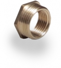 Brass Threaded Hexagon Bush 3/8" X 1/8"