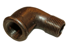 Iron Elbow 3/8 Bsp Black Male X Female