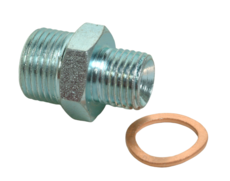 Hex Nipple Male 1/4 X 3/8 Bsp Oil Line Union