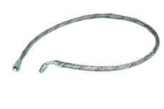 Oil Line Metal Braided 900Mm 36"  1/4M Elbow X 1/4F
