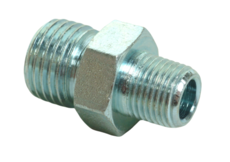 1/4 X 1/4  Hex Nipple Male Oil Line Union