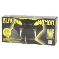 Black Mamba Gloves Nitrilie Black Large Box of 100