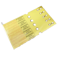 RECOMMENDED OIL HOSE CHANGE LABEL 230 X 25mm (Pack 25)