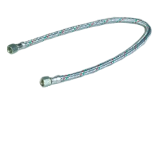 Oil Line Metal Braided 600Mm 24" 1/4F X 1/4F