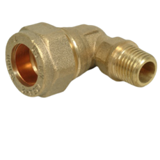 Bsp Compression 15Mm X 1/4 Male Iron Elbow
