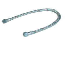 Oil Line Metal Braided 500mm 18" 1/4 F x 1/4 F