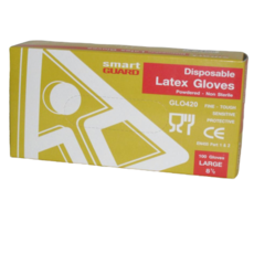 Latex Gloves Large Pack of 100
