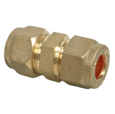 8mm Compression Coupler Straight Adaptor