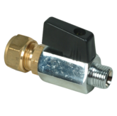 On/Off Cock Isolation Valve 1/4 X 10Mm Compression Oil