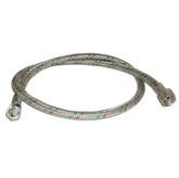 Oil Line Metal Braided 900Mm 36" 1/4 F Elbow X 3/8 F Mec
