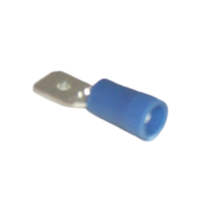 Connector Spade 6Mm Unshrouded Blue Each
