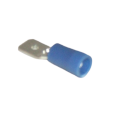 Connector Spade 6MM Unshrouded Blue each