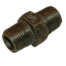 Black Iron Hex Nipple 1/2"