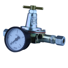 Gok Oil Pressure Regulator & Gauge 0.2-5 bar 180l/hr 10mm