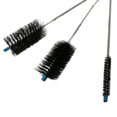 Standard Flue Brush Set 5/8 + 2" Round + 2" Flat - 20"