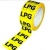 Tape "Lpg" Yellow/Black 50Mm X
