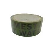 Tape "Domestic Hot Water" 38mm Black Green