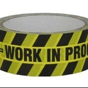 Tape "Do Not Use - Wip" 38Mm X Black/Yellow
