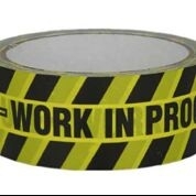 Tape "Do Not Use - WIP" 38mm x Black/Yellow