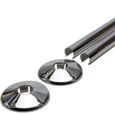 Talon Snappit Towel Rail Pipe Covers & Collars 500mm Chrome