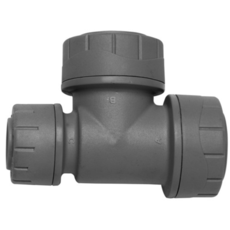 Polyplumb Pushfit End Reduced Tee - 22Mmx15Mmx22Mm
