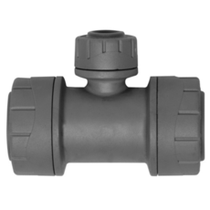 Polyplumb Pushfit Two Ends Reduced Tee - 15Mmx15Mmx22Mm
