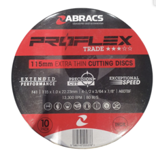 Proflex Tin extra thin 115 x1 1 x 22mm cutting Disc(10)