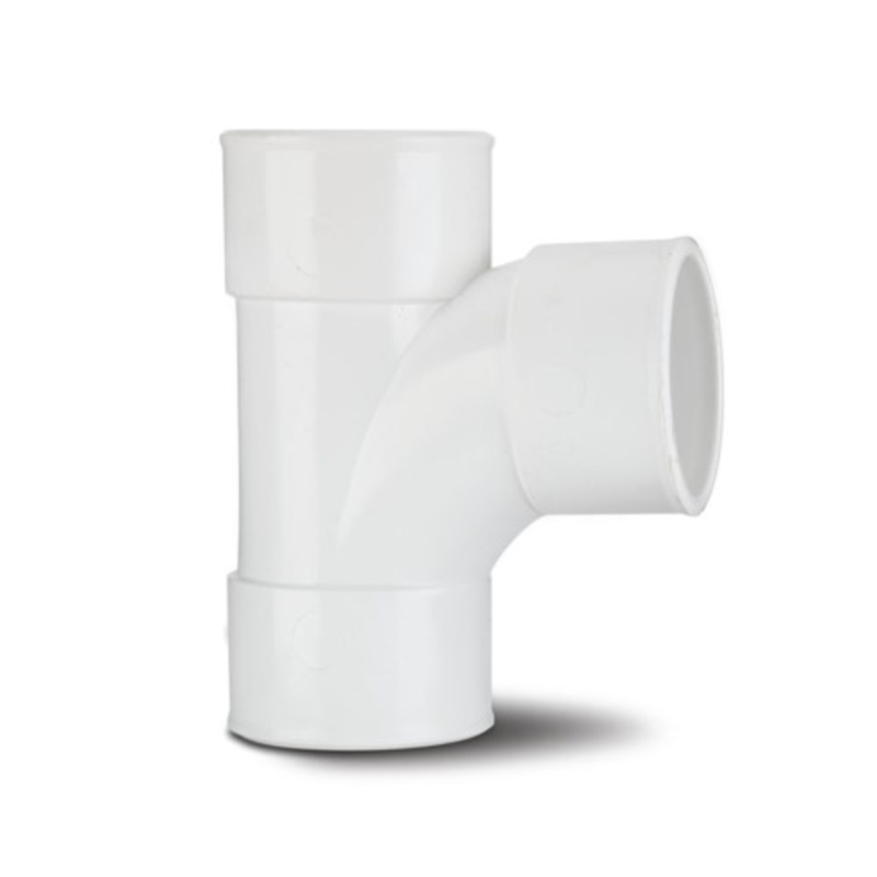 Solvent Weld Waste 40Mm Tee - White
