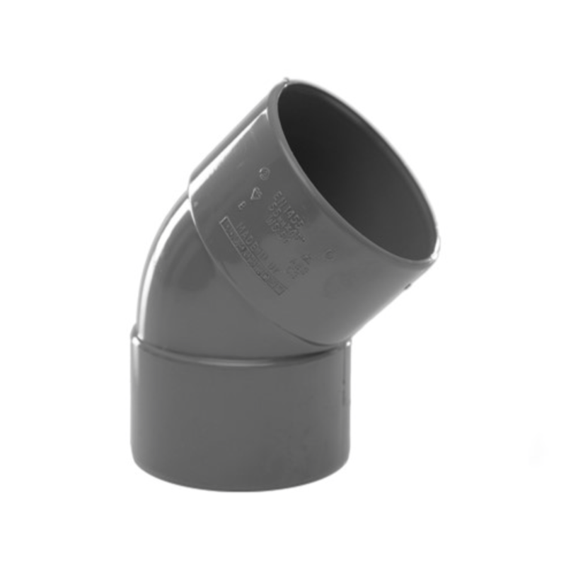 Solvent Weld Waste 32Mm 135Deg Knuckle - Grey