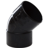 Solvent Weld Waste 40Mm 135Deg Knuckle - Black