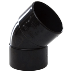 Solvent Weld Waste 40mm 135deg Knuckle - Black