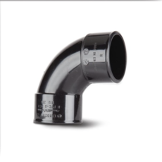 Solvent Weld Waste 40Mm 90.25Deg Knuckle - Black
