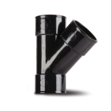 Solvent Weld Waste 40Mm 135Deg Y Branch - Black