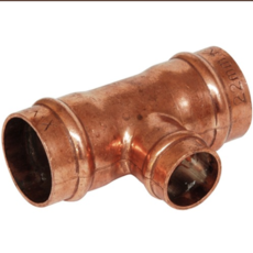 Solder Ring Reducing Tee Branch - 22Mm X 22Mm X 15Mm