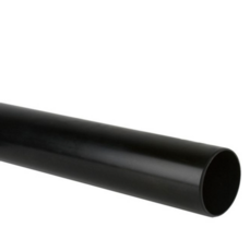 Solvent Weld Waste 50Mm X 3M Waste Pipe - Black