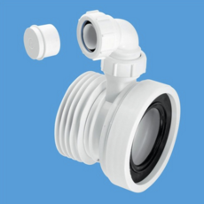 Mcalpine Straight Rigid Wc Connector W/ Vent - Wc-Con1V
