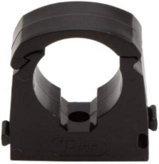 Talon 15Mm Single Hinged Pipe Clip Black - Pack Of 20