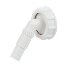 FloPlast Overflow and Hose Connector White - 40mm