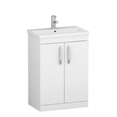 Flair Floor Standing Vanity Unity 500Mm - Gloss White