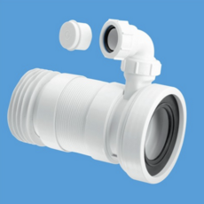 Mcalpine Straight Flexible Pan Connector 1.25" Boss Wc-F26Rv