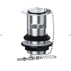 Viva Sanitary Chrome Plug Slotted Basin Waste