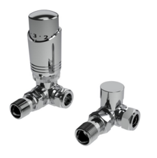 Kartell Chrome Corner Trv Thermostatic Radiator Valve