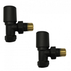 Kartell Modern 15Mm Angled Valves Black (Pair)